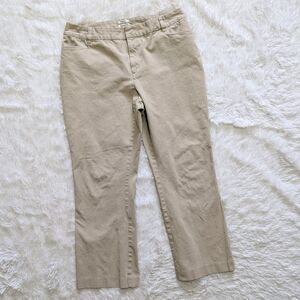 St. John's Bay Tan Stretch Khaki Pants with Pockets Size 14 Petite